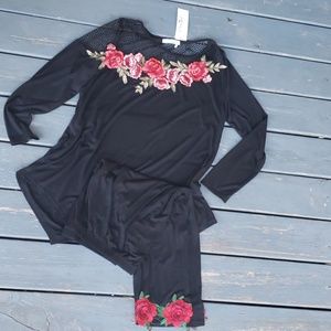 2 piece top and capris